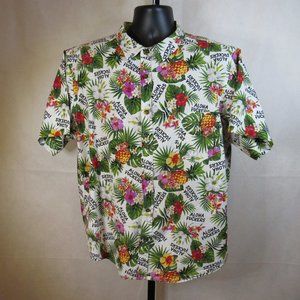 SPENCER'S Novelty Hawaiian Shirt Aloha Fuckers Mens SZ XL